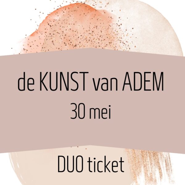 Ticket retraite 30 mei duo