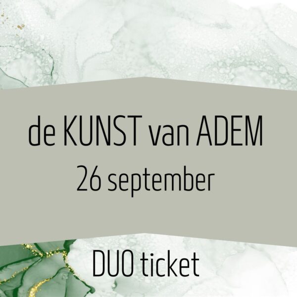 Ticket Retraite avond - 26 september duo