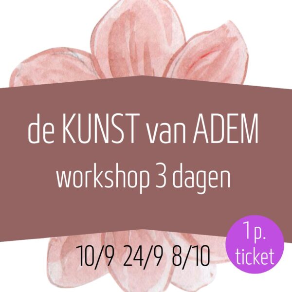 Ticket WORKSHOP: 3 dagen -